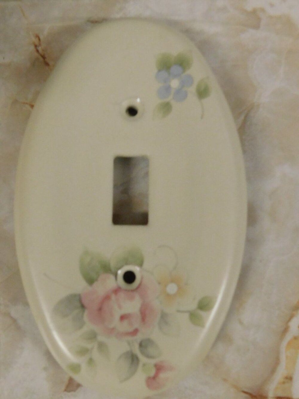 Pfaltzgraff Tea Rose Pottery Single Switch Plate Cover